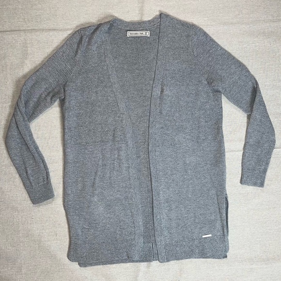 Abercrombie & Fitch Sweaters - Abercrombie & Fitch | Gray Open Front Longline Cardigan | Medium